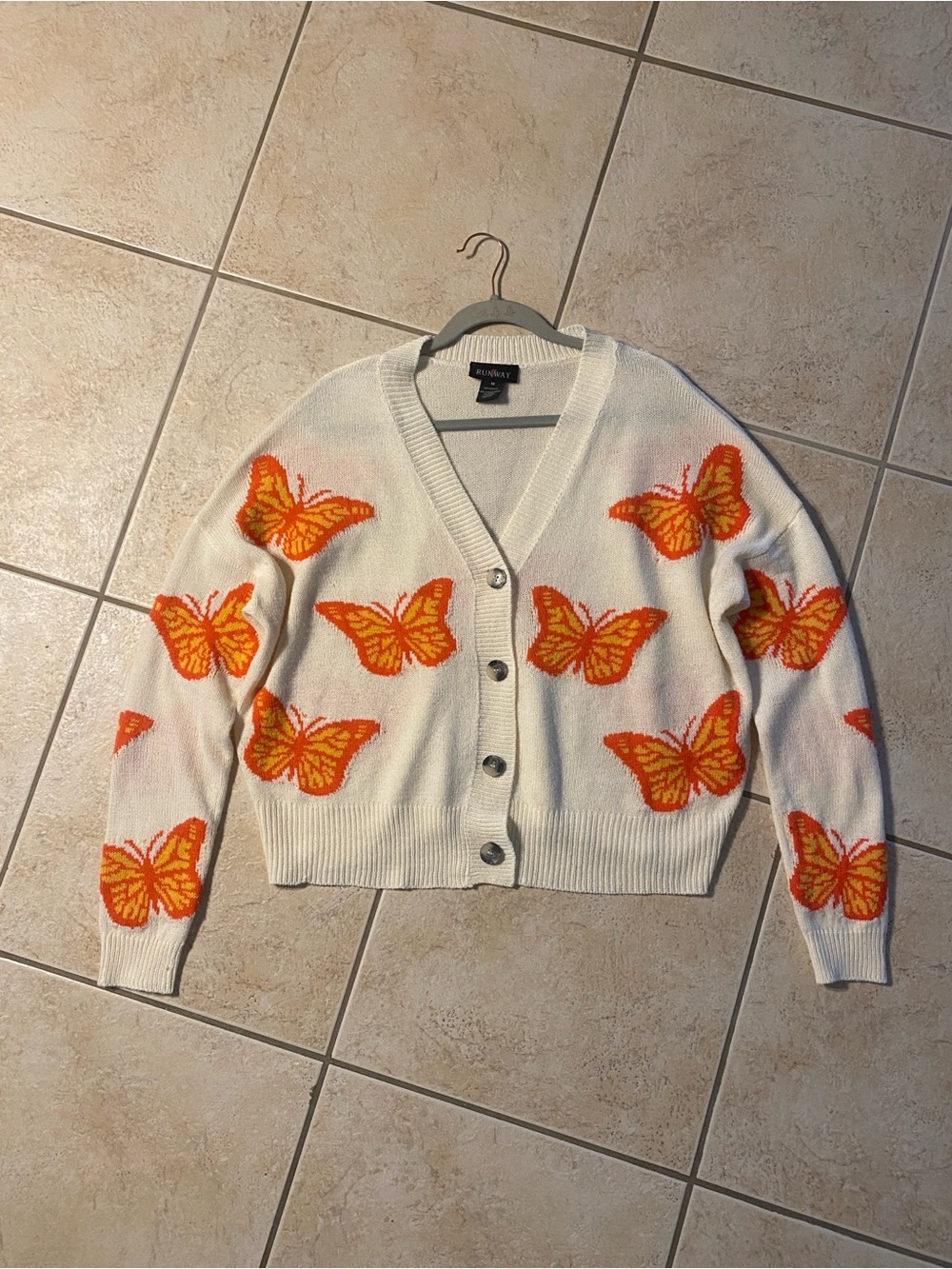 Runway brand oversized Butterfly Cardigan Sweater